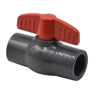 x1 PVC Pipe Female/Female 1/2" Slip Join Ball Valve